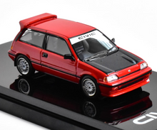 Load image into Gallery viewer, HobbyJapan 1:64 1984 Red Carbon CIVIC Si E-AT Model Diecast Metal Car New Collection