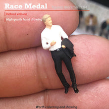 Load image into Gallery viewer, 1:64 Painted Figure Mini Model Miniature Resin Diorama Sand Suit Jacket Coat Man