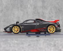 Load image into Gallery viewer, CM 1:64 Black Carbon Gold Rims Imola Racing Sports Model Diecast Metal Car New Collection