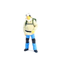 Load image into Gallery viewer, 1:64 Painted Figure Mini Model Miniature Resin Diorama Hiking Climber Traveller