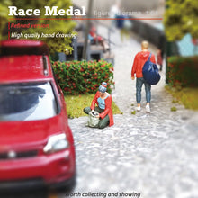 Load image into Gallery viewer, 1:64 Painted Figure Mini Model Miniature Resin Diorama Sand Gym Man Lady Sports