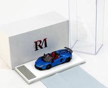 Load image into Gallery viewer, RM 1:64 Blue Aventador LP700-4 LBWK Sports Model Diecast Metal Car New Collection