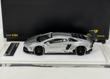 Load image into Gallery viewer, Onemodel 1:64 Silver LP700 Aventador LB Racing Sports Model Diecast Resin Car
