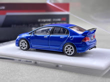 Load image into Gallery viewer, MH 1:64 Blue JDM Civic Type R FD2 Racing Sports Model Diecast Metal Car BN