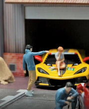 Load image into Gallery viewer, 1:64 Painted Figure Mini Model Miniature Car Scenes Resin Casual Hoddie Man Boy