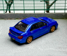 Load image into Gallery viewer, 1:64 Furuya Blue Impreza WRX STI VII 7 Sedan Sport Model Diecast Metal Car New Collection