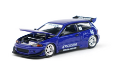 Load image into Gallery viewer, Poprace 1:64 Blue Civic EG6 SIR Pandem Hatchback Model Diecast Metal Car New Collection