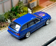 Load image into Gallery viewer, Mortal 1:64 Blue E34 Touring Wagon Standard Sports Model Diecast Metal Car New Collection