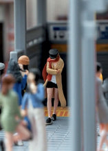 Load image into Gallery viewer, 1:64 Painted Figure Mini Model Miniature Resin Diorama Sand Trendy Girl Windcoat New