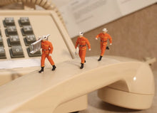 Load image into Gallery viewer, 1:64 Painted Figure Mini Model Miniature Resin Diorama Sand Fire Fighter Man Toy Collection