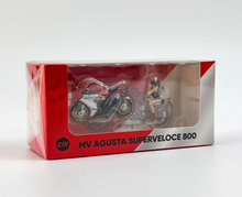 Load image into Gallery viewer, CM 1:64 Agusta Superveloce SV800 Figure Model Diecast Metal Motorcycle Bike