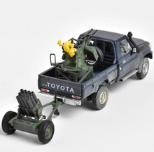 Load image into Gallery viewer, HF 1:64 Blue Military LC79 J70 Single Cab Pickup Model Diecast Metal Car New