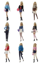 Load image into Gallery viewer, Barbie Doll Clothing 11.5" Girl Wear Fashion Outfits 1/6 Top Skirt Pants Jeans Bag
