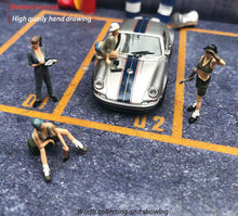 Load image into Gallery viewer, 1:64 Painted Figure Mini Model Miniature Resin Diorama Garage Repair Lady Girl