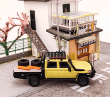 Load image into Gallery viewer, AB 1:64 Yellow Land Cruiser J70 LC79 Pickup Truck Model Diecast Metal Car New