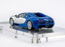Load image into Gallery viewer, Mortal 1:64 Plating Silver Blue Veyron SS Sports Model Diecast Metal Car New Collection