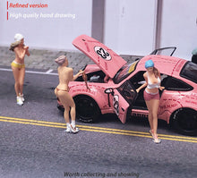 Load image into Gallery viewer, 1:64 Painted Figure Mini Model Miniature Resin Diorama Sand Sexy Lady Hot Girl