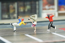 Load image into Gallery viewer, 1:64 Painted Figure Model Miniature Resin Diorama Sand Hip Hop Dancing Dancer