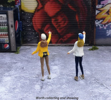 Load image into Gallery viewer, 1:64 Painted Figure Mini Model Miniature Resin Diorama Garage Repair Lady Girl