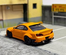 Load image into Gallery viewer, SW 1:64 Orange JDM S15 Slivia Widebody Racing Sports Model Diecast Metal Car