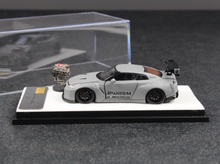 Load image into Gallery viewer, PGM 1:64 Gray GTR R35 Rocket Bunny Pandem Engine Model Diecast Metal Car New Collection