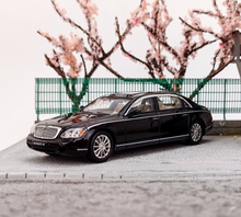 Load image into Gallery viewer, SH 1:64 Black 62S Maybach Super Luxury Sedan Model Diecast Metal Car New