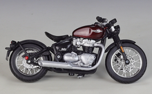 Load image into Gallery viewer, Bburago 1:18 Red Bonneville Bobber Sports Model Diecast Metal Motorcycle New