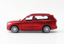 Load image into Gallery viewer, CCA 1:44 Red BMW X7 SUV Sports Model Toy Diecast Metal Car BN