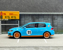 Load image into Gallery viewer, Zoom 1:64 Blue Gulf VW Golf 7R VII GTI Coupe Sport Model Diecast Metal Car New Collection