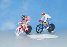 Load image into Gallery viewer, 1:64 Painted Figure Model Miniature Resin Diorama Sand Riding Bicycle Bike Toy Collection