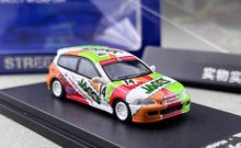 Load image into Gallery viewer, SW 1:64 JACCS Civic EG6 #14 Hatchback Sports Model Diecast Metal Car New Collection