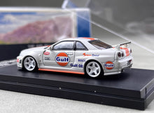 Load image into Gallery viewer, Fuji 1:64 White Gulf Skyline GTR R34 Z-Tune Sports Model Diecast Metal Car New Collection