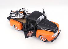 Load image into Gallery viewer, Maisto 1:241958 FLH Duo Glide 1948 F1 Pickup Truck Motorcycle Model Toy Metal