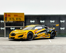 Load image into Gallery viewer, MINIGT 1:64 Yellow NSX GT3 EVO22 #18 2023 GT Sport Model Diecast Metal Car New Collection