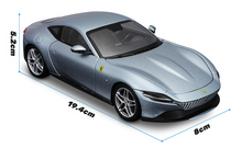 Load image into Gallery viewer, Bburago 1:24 Silver Roma Racing Sports Model Toy Diecast Metal Car BN