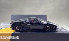 Load image into Gallery viewer, TOC 1:64 Black 488 Pista Coupe Racing Sports Model Diecast Metal Car New Collection