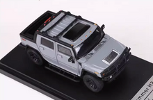 Load image into Gallery viewer, 1:64 LuLu Grey H2 ORV SUV Pickup Truck Sports Model Diecast Metal Car New Collection