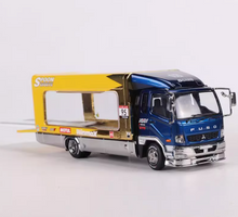 Load image into Gallery viewer, GCD 1:64 Plating Blue Spoon Fuso Fighter Truck Model Diecast Metal Car New Collection
