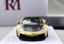 Load image into Gallery viewer, RM 1:64 Gold Aventador LP700-4 LBWK Sports Model Diecast Metal Car New Collection