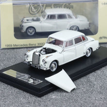 Load image into Gallery viewer, GFCC 1:64 White 1959 300D Classic Vintage Sports Model Diecast Metal Car BN