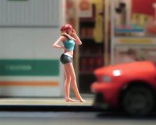 Load image into Gallery viewer, 1:64 Painted Figure Model Miniature Resin Diorama Sand Modeling Beauty Lady GIrl