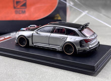 Load image into Gallery viewer, DCM 1:64 Silver RS6 2NCS Wagon Widebody Kit Sports Model Diecast Metal Car New Collection