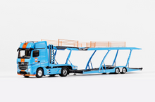 Load image into Gallery viewer, 1:64 Blue Gulf Actros Gigaspace 4x2 Trailer Truck Model Diecast Metal Car New Collection