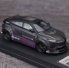 Load image into Gallery viewer, Flame 1:64 Black Purple URUS Widebody SUV Sports Model Diecast Metal Car New Collection