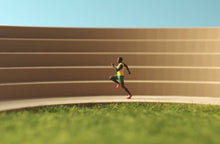 Load image into Gallery viewer, 1:64 Painted Figure Model Miniature Resin Diorama Track And Field Athlete Runner
