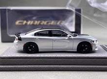 Load image into Gallery viewer, Elite 1:64 Silver Charger SRT Engine Sedan Sports Model Diecast Metal Car New Collection