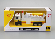 Load image into Gallery viewer, CCA 1:72 Volvo Shell Rescue Trailer Truck Model Toy Diecast Metal Car BN