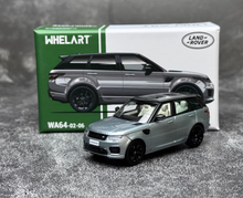 Load image into Gallery viewer, WHELART 1:64 2018 Silver Range Rover Sports SUV Model Diecast Metal Car New Collection