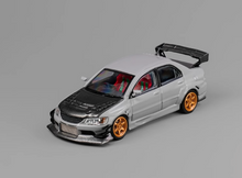 Load image into Gallery viewer, CM 1:64 JDM Gray EVO Lancer 9 IX Widebody Sports Model Diecast Metal Car New