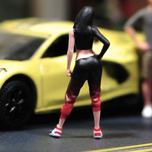 Load image into Gallery viewer, 1:64 Painted Unpainted Figure Model Miniature Resin Diorama Sand Cool Hot Girl